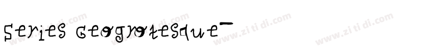 Series Geogrotesque字体转换